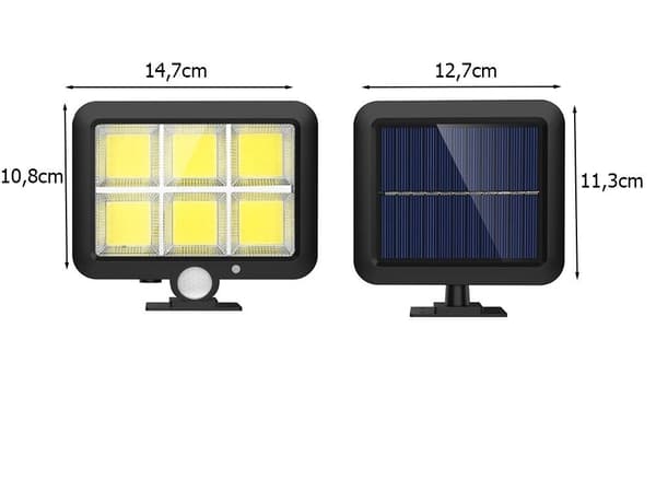 Rörelse Lampa / Belysning / Sensor med Solcellspanel