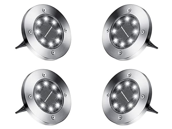 4-Pack Trädgårdsbelysning - med Solceller & Skymninsensor