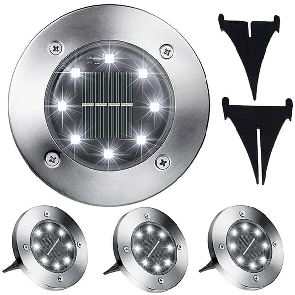 4-Pack Trädgårdsbelysning - med Solceller & Skymninsensor