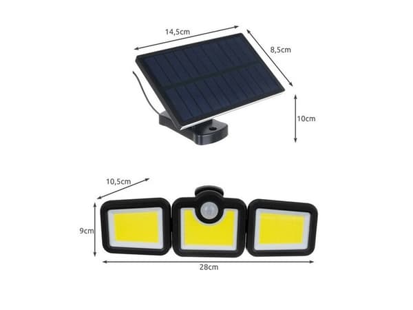 Solcellsbelysning för Trädgård - med Rörelse Sensor