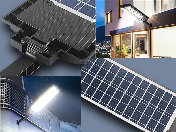 Uppfart / Garage / Rörelse Lampa - Med Solceller & Fjärrkontroll