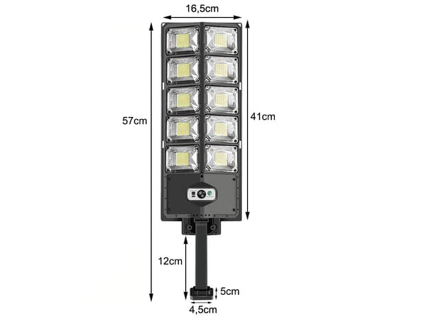 Uppfart / Garage / Rörelse Lampa - Med Solceller & Fjärrkontroll