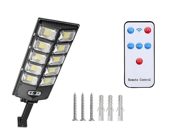 Uppfart / Garage / Rörelse Lampa - Med Solceller & Fjärrkontroll