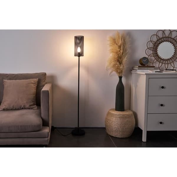 Golvlampa Pauleen Black Mesh E14 - svart - 20W/230V