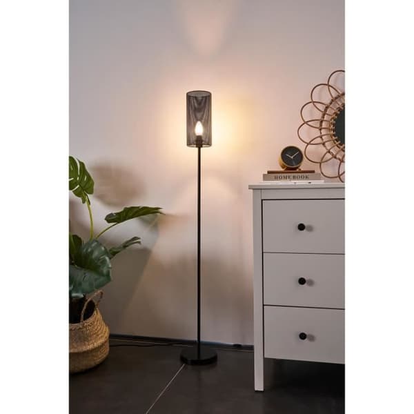 Golvlampa Pauleen Black Mesh E14 - svart - 20W/230V