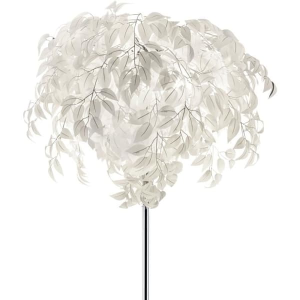 Design leafs designer golvlampa i vitt för vardagsrummet LEAVY