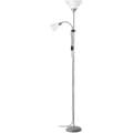 Miniatyrbild 1 av 2: BRILLIANT Golvlampa med läslampa Spari 4 höjd 180 cm E27 60W silver och vit