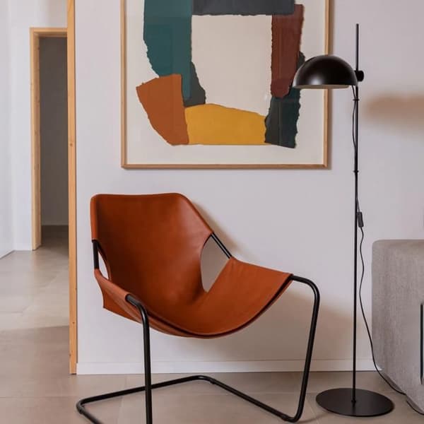 Lampadaire - FARO - DOMINICA - Mattsvart - E27 - 150 cm - Moderne Design