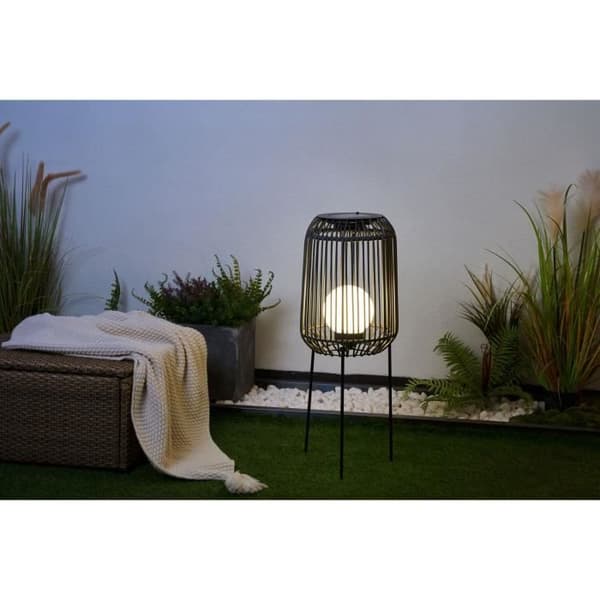 Pauleen Sunshine Coziness utomhusgolvlampa - svart/grå - 770x280x280 mm