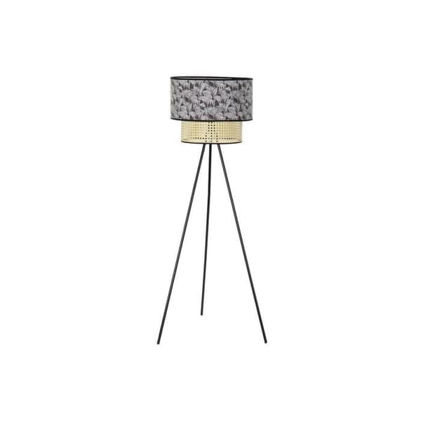 Golvlampa - Naturlig - Svart - Metall - Palmer - 60 x 60 x 129 cm