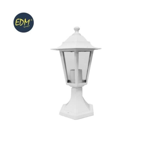 Vit vägglampa i aluminium 38xø19,2 cm EDM mod: Zurich - EDM - Zurich - Vit - E27 - Vuxen
