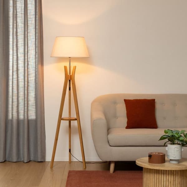 Stativ golvlampa - E27 - 40 W - H. 156 cm - Beige