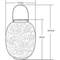 Pikkukuva 4 / 4: Solcellslykta - GALIX - G2002 - Kopparmetall - Vit LED 10 Lumen - H35 cm