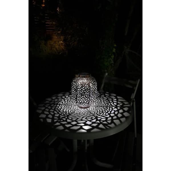 Solcellslykta - GALIX - G2002 - Kopparmetall - Vit LED 10 Lumen - H35 cm