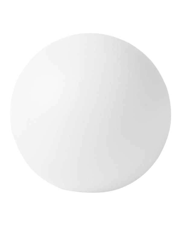 Kuglelampe Hvid Plast Ø 26 cm Rund Udendørs Belysning LED Kuglelys Lampe med Fjernbetjening Havelys Gulvlampe RGB Udelys med Batteri