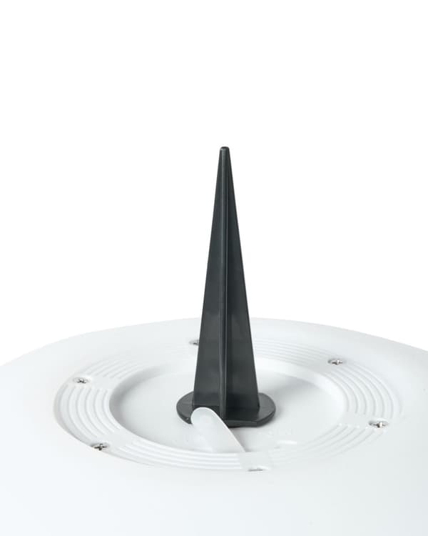 Kuglelampe Hvid Plast Ø 26 cm Rund Udendørs Belysning LED Kuglelys Lampe med Fjernbetjening Havelys Gulvlampe RGB Udelys med Batteri