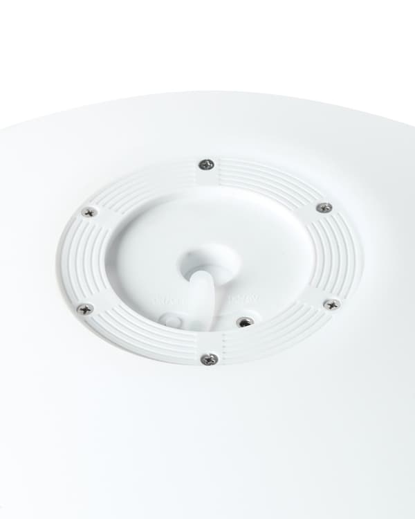 Kuglelampe Hvid Plast Ø 26 cm Rund Udendørs Belysning LED Kuglelys Lampe med Fjernbetjening Havelys Gulvlampe RGB Udelys med Batteri
