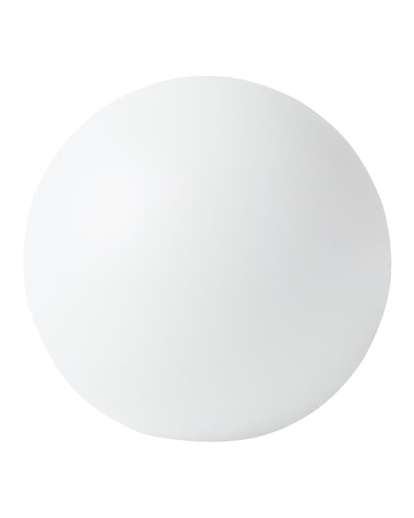 Kuglelampe Hvid Plast Ø 26 cm Rund Udendørs Belysning LED Kuglelys Lampe med Fjernbetjening Havelys Gulvlampe RGB Udelys med Batteri