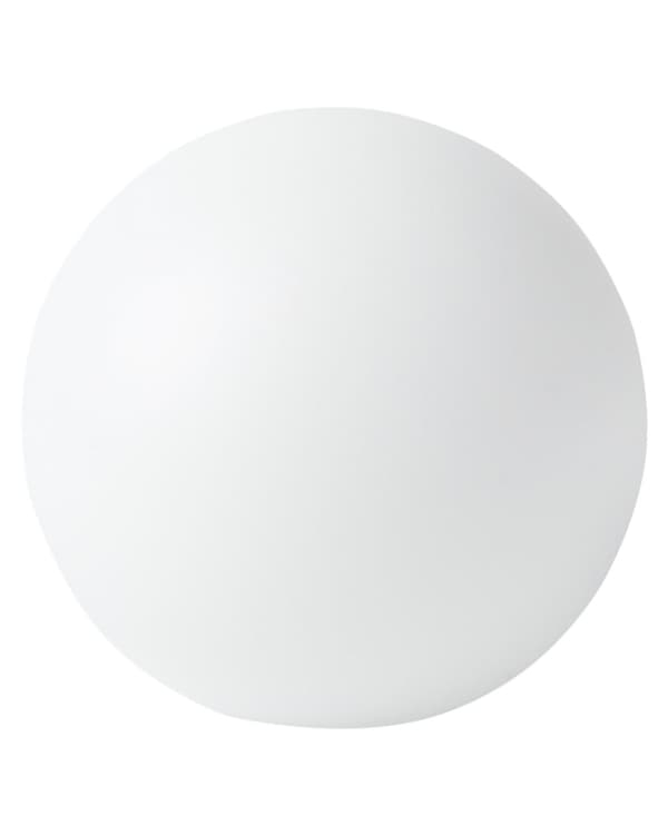 Kuglelampe Hvid Plast Ø 38 cm Rund Udendørs Belysning LED Kuglelys Lampe med Fjernbetjening Havelys Gulvlampe RGB Udelys med Batteri