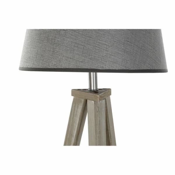 lampstativ 40 x 40 x 154 cm naturlig grå brun 250 v 60 w furu (2 enheter)