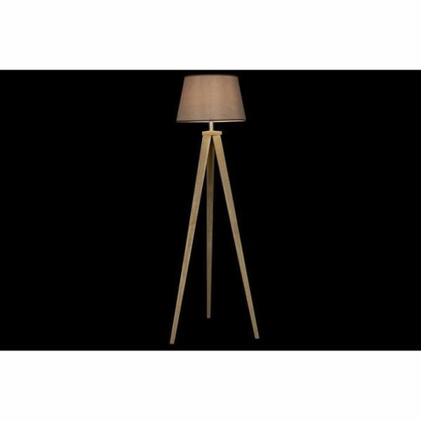 lampstativ 40 x 40 x 154 cm naturlig grå brun 250 v 60 w furu (2 enheter)