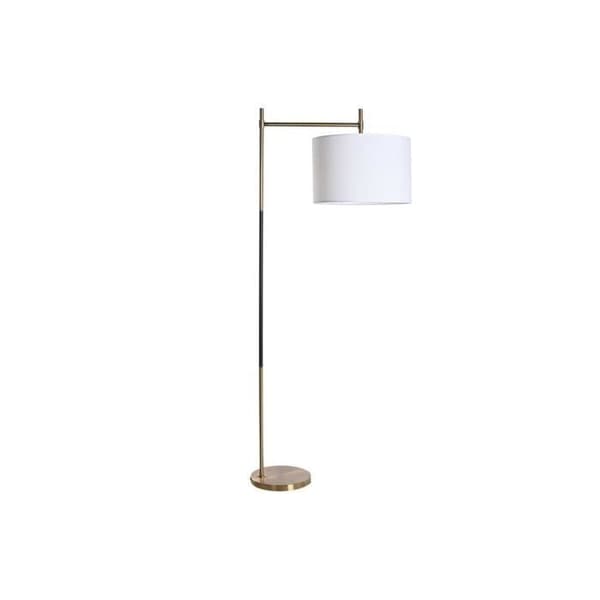 golvlampa 76 x 43 x 169 cm svart guld metall 220 v 50 w - Färg: SVART