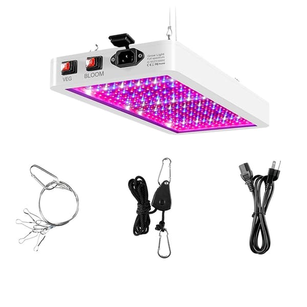LED Kasvivalo, Täysi Spektri Optimaaliseen Fotosynteesiin, Kestävä Vesitiivis Suunnittelu,312LED 2000W