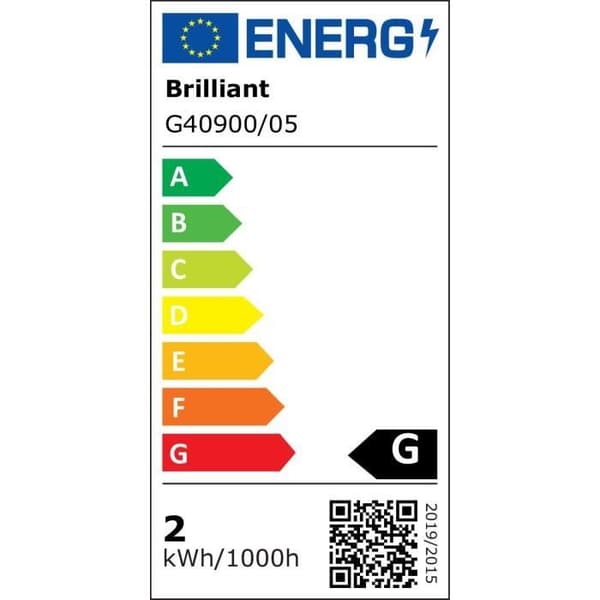 Bordslampa - BRILLANT - JONA - LED 2W - Metall - IP44 - Vit