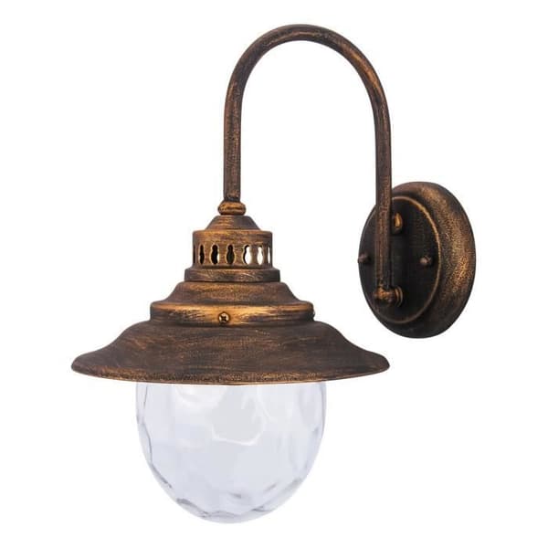 Lampadaire väggmonterad utomhusklassisk Rabalux Barcelona - antikguld - 28x35,5x21,5 cm