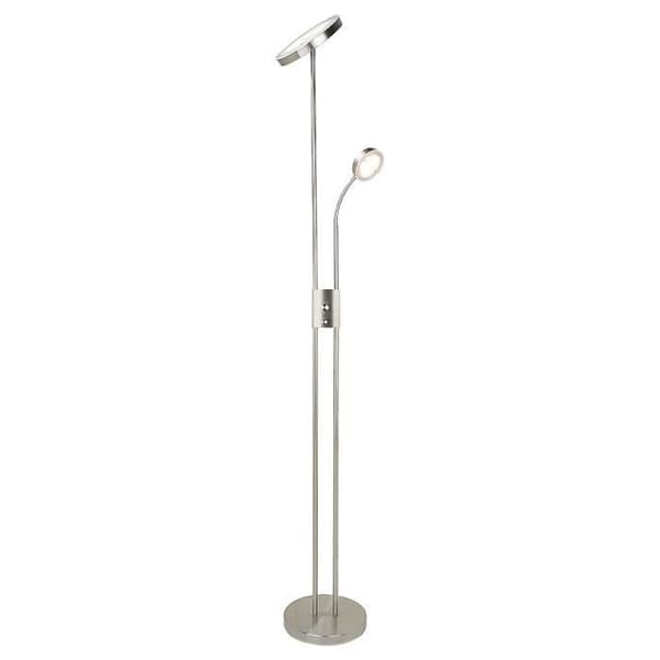Högspännings LED-golvlampa med integrerad klass F Rabalux Ophus 18,5W - satin krom - 29,5x102x10 cm