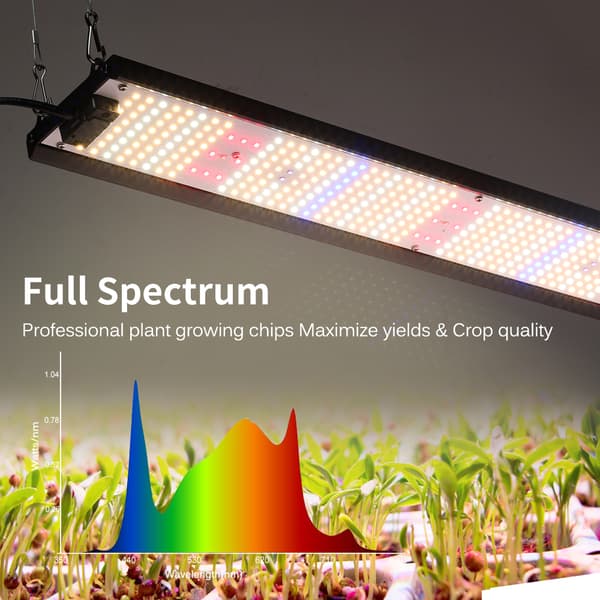 LED Växtlampa, Fullspektrum med IR- och UV-chip, 85W Effekt, Lämplig för Inomhusväxter