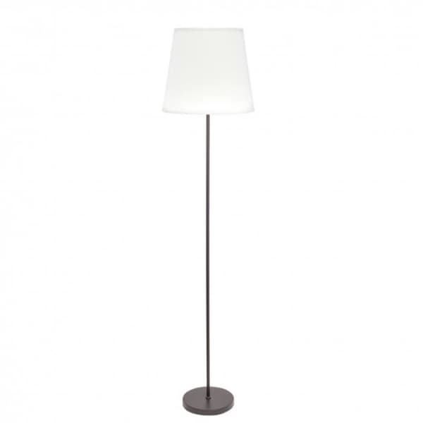 Golvlampa - FAB - MALDIVES - Krom/Vit - Metall/Textil - E27 bas