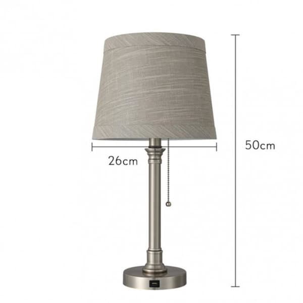 Bordslampa - FAB - BIG BEN - Grå - E27 - Metall