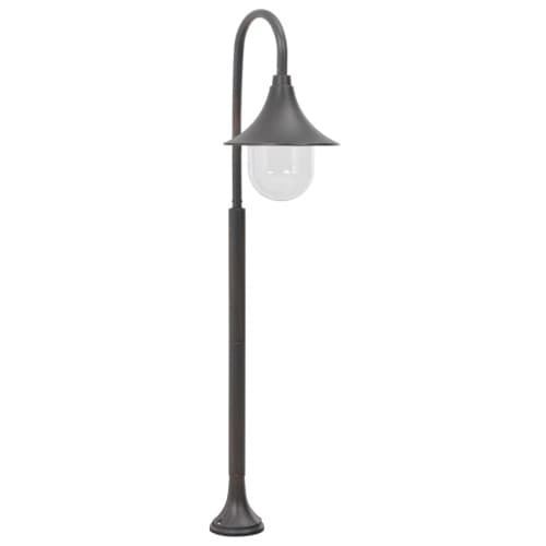 Lyktstolpe för trädgård E27 120 cm aluminium brons