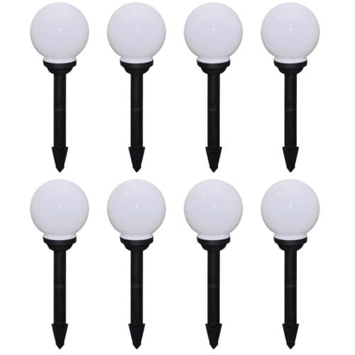 Utomhuslampor 8 st LED 15 cm med markspett