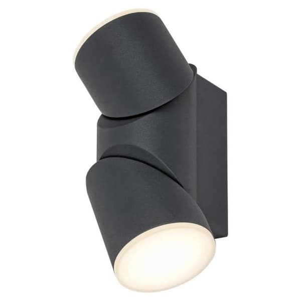 Inbyggd LED utomhusvägglampa Rabalux - anthracite - 7,5x17,5x9,5 cm