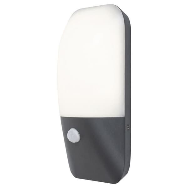 Lampor med integrerad LED utomhusväggsarmatur med sensor Rabalux Ecuador - antracit - 13,5x23,5x7,5 cm