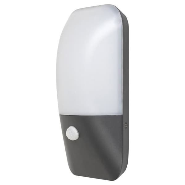Lampor med integrerad LED utomhusväggsarmatur med sensor Rabalux Ecuador - antracit - 13,5x23,5x7,5 cm