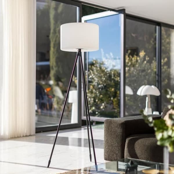 Trådlös golvlampa - LUMISKY - TAMBOURY - H150 cm - Dimbar flerfärgad LED