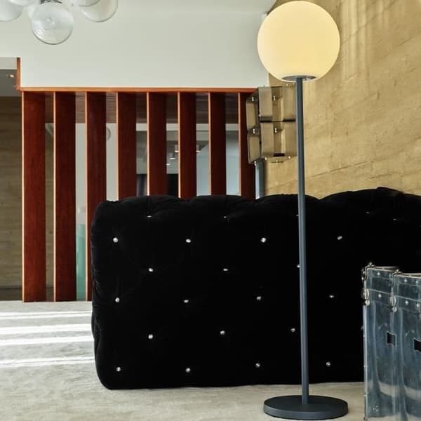 Lysande golvlampa - LUMISKY - LUNY TALL - H150 cm - Skandinavisk design metallfot - Varmvit och dimbar vit LED