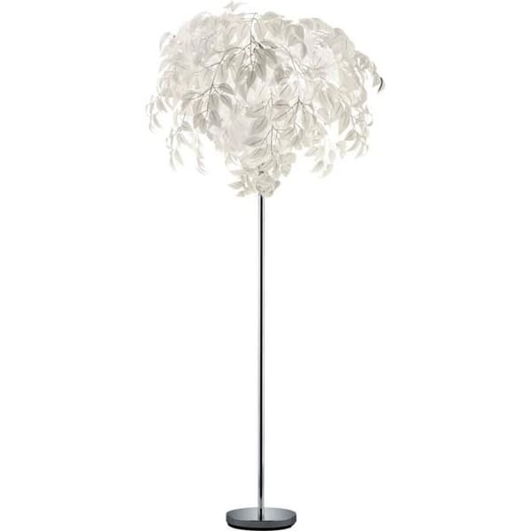 Design leafs designer golvlampa i vitt för vardagsrummet LEAVY