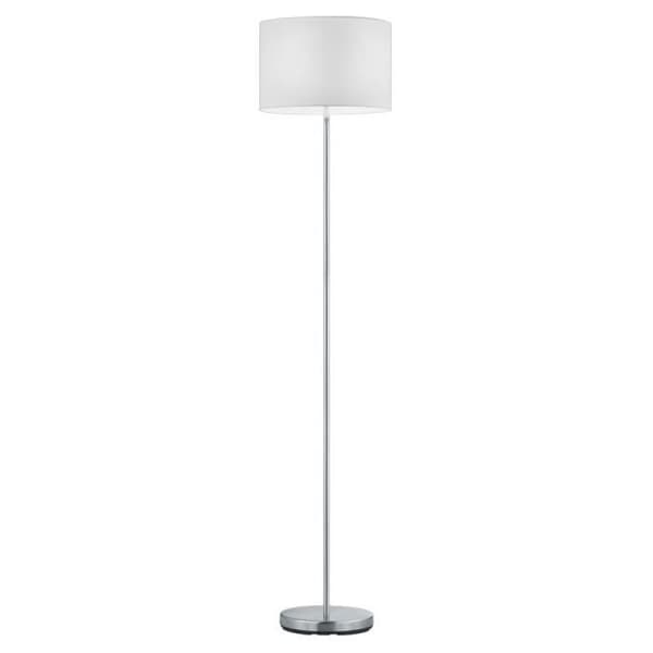 Golvlampa - TRIO - 401100101 - Metall - Matt nickel - Vit lampskärm