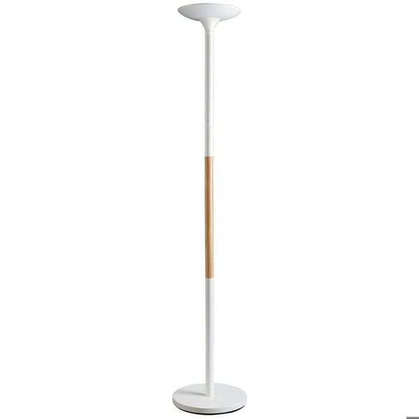 LED golvlampa - UNILUX - PRYSKA - Dimmer - Bok/Vit - Modern design Bok, Vit
