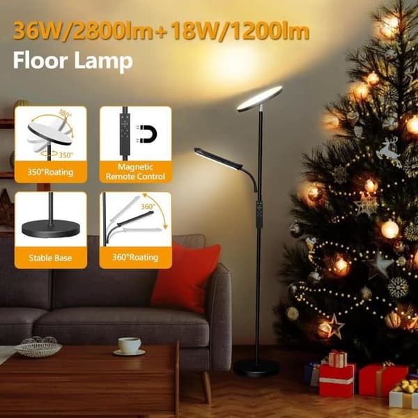 Lampor LED 36W Super Ljus med Justerbar Lästampa