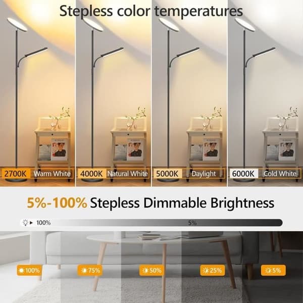 Lampor LED 36W Super Ljus med Justerbar Lästampa