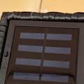 Miniatyrbillede 9 af 9: Solcellelampe, Rattan-Design, 15.5x15.5x46 cm, Sort