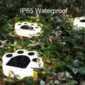 Pikkukuva 4 / 5: Lollanda 4-pakkaus aurinkoenergialla toimiva LED-puutarhavalaisin - kissa/tassukuvio, nurmikkolamppu, IP65, puutarhaan ja kävelytielle