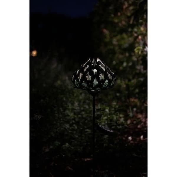 Aurinkokennopääte - GARDEN ID Kaali - 14 x 45 cm - Akunkesto 6-8 h - Päälle/pois-painike - Ladattava AAA-paristo.