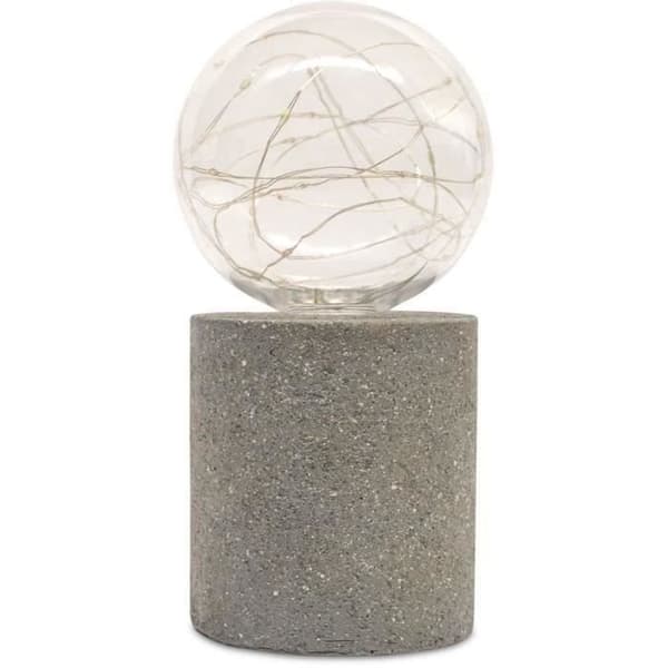 Aurinkokennopöytävalaisin - GARDEN ID Nordic Light - Ø10, korkeus 19 cm - Käyttöaika 6-8 tuntia - Päälle/pois-painike - Ladattava AAA-paristo