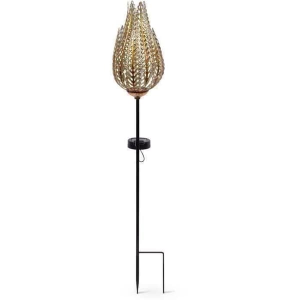 Aurinkokennoterminaali - GARDEN ID Fern - 16 x 46 cm - 6-8 h valaistus - Päälle/pois-painike - Ladattava AAA-paristo.